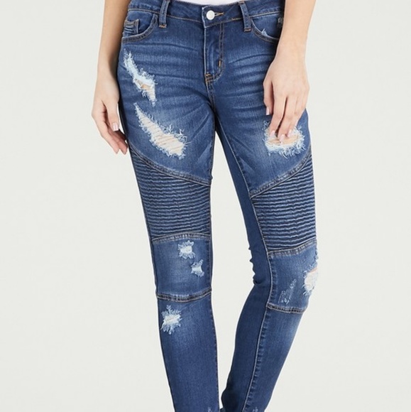 Judy Blue Denim - Judy Blue Moto Jeans